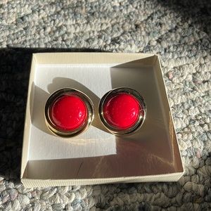 Vintage Red Earrings